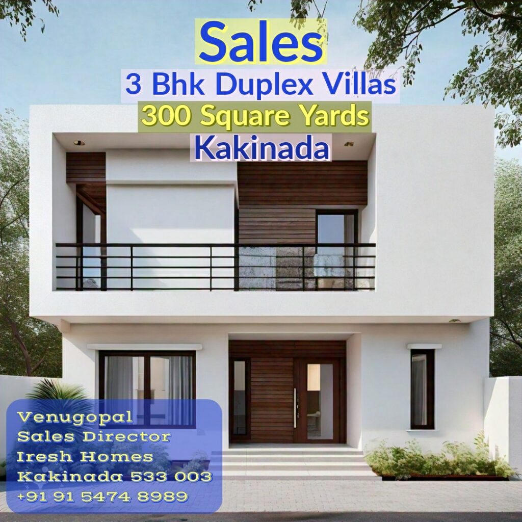 3 BHK Duplex Villas in Kakinada